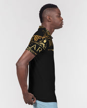 Load image into Gallery viewer, SF WEAR POLO UPPER GOLD - BLACK Men's Slim Fit Short Sleeve Polo