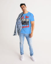 Load image into Gallery viewer, 90'S (BARS) - SKY BLUE/RED Men's All-Over Print Tee