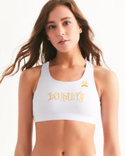 Load image into Gallery viewer, LOYALTY YOGA TOP - WHITE Women's Seamless Sports Bra