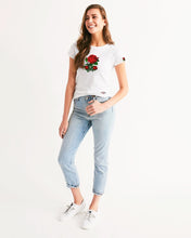 Load image into Gallery viewer, ROSES - WHITE Women's All-Over Print Tee