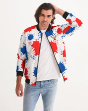 Load image into Gallery viewer, SPLASH /PATRIOT- WHITE Men's Bomber Jacket