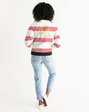 Load image into Gallery viewer, TWO TONE - PINK/WHITE Women's Bomber Jacket