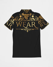 Load image into Gallery viewer, SF WEAR POLO UPPER GOLD - BLACK Men's Slim Fit Short Sleeve Polo