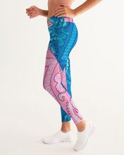 Load image into Gallery viewer, 2 TONE BANDANA - PINK/BLUE Women's Yoga Pants