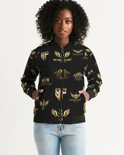 Load image into Gallery viewer, FULLY LOGO JACKET FEMALE - BLACK Women's Bomber Jacket