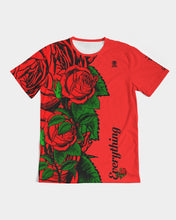 Load image into Gallery viewer, RIGHTSIDE FULLY ROSES - RED Men's Tee