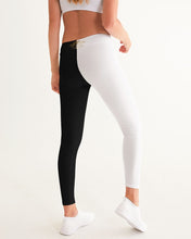 Load image into Gallery viewer, SF WEAR 2 TONE Athletic Wear Top - Black/white Women's Yoga Pants
