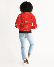 Load image into Gallery viewer, SF WEAR FULLY LOGO'S JACKET - RED Women's Bomber Jacket