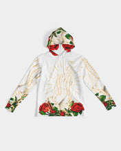 Load image into Gallery viewer, ROSES AND ROSARY GOLD HOODIE -WHITE Men's All-Over Print Hoodie