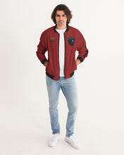 Load image into Gallery viewer, LIFE A GAMBLE "LETS PLAY" - BURGUNDY JACKET Men's Bomber Jacket