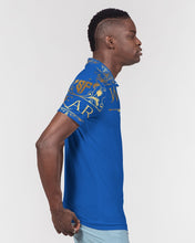 Load image into Gallery viewer, SF WEAR POLO UPPER GOLD-DARK BLUE Men's Slim Fit Short Sleeve Polo