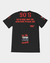 Load image into Gallery viewer, 90'S (BARS) - BLACK/RED Men's Tee
