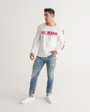 Load image into Gallery viewer, SF WEAR 5STAR LONGSLEEVE - WHITE/RED Men's All-Over Print Long Sleeve Tee