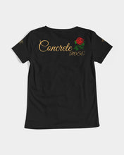 Load image into Gallery viewer, CONCRETE ROSE GOLD - BLACK Women's V-Neck Tee