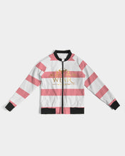 Load image into Gallery viewer, TWO TONE - PINK/WHITE Women's Bomber Jacket