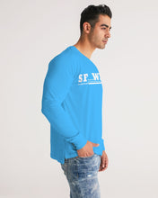 Load image into Gallery viewer, SF WEAR 5STAR - LIGHT BLUE Men's All-Over Print Long Sleeve Tee
