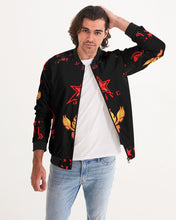 Load image into Gallery viewer, SF WEAR FULLY LOGO FIRE - BLACK Men's Bomber Jacket