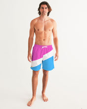 Load image into Gallery viewer, 3 TONE SWIM TRUNKS Men&#39;s All-Over Print Swim Trunk
