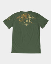 Load image into Gallery viewer, SF WEAR PLAIN T-SHIRT - NAVY GREEN Men&#39;s All-Over Print Tee
