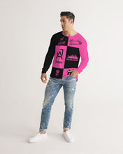 Load image into Gallery viewer, SF WEAR FLAVA - HOTPINK and BLACK Men&#39;s All-Over Print Long Sleeve Tee
