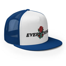 Load image into Gallery viewer, EVERYTHING ROSES LINK UP - BLUE/WHITE/BLACK Trucker Cap
