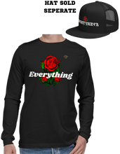 Load image into Gallery viewer, EVERYTHING ROSES 3.0 (Long sleeve Jersey T-Shirt)  - BLACK/WHITE
