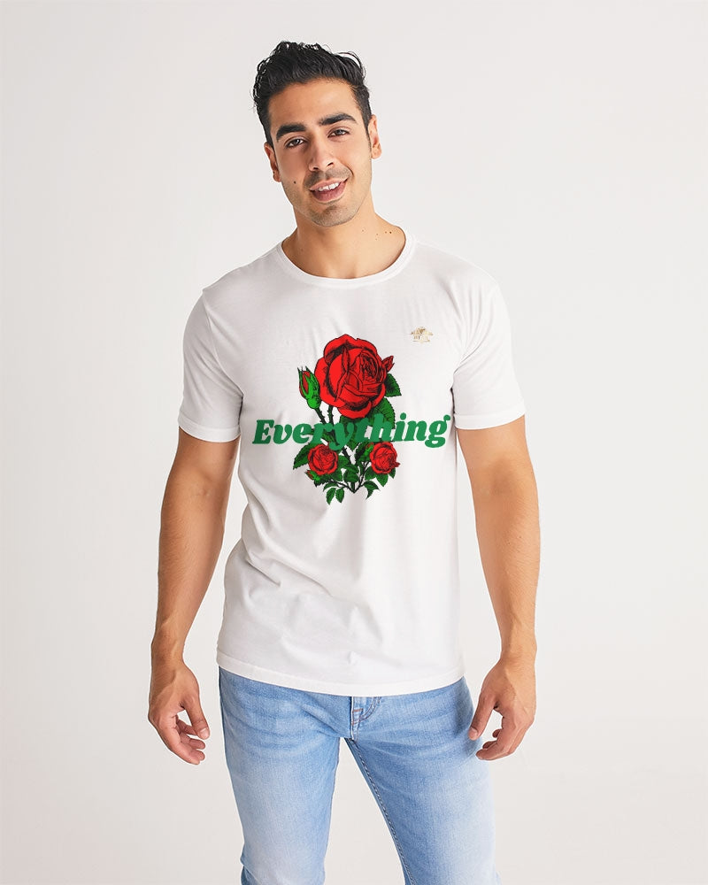 EVERYTHING ROSES 3 LINK UP - WHITE/GREEN Men's All-Over Print Tee