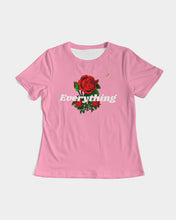 Load image into Gallery viewer, EVERYTHING ROSE 3 LINK UP WOMAN - PINK/WHITE Women&#39;s All-Over Print Tee
