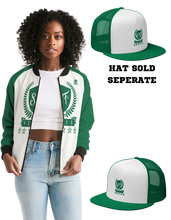 Load image into Gallery viewer, SF WEAR 1 JACKET  - KELLY GREEN Women&#39;s Bomber Jacket
