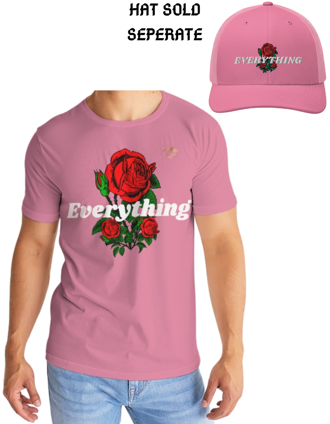 EVERYTHING ROSES LINK UP T-SHIRT - PINK Men's Tee