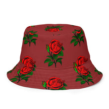 Load image into Gallery viewer, Fully Roses bucket hat - Bergundy
