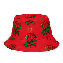 Load image into Gallery viewer, Fully Roses bucket hat - Red/Gold
