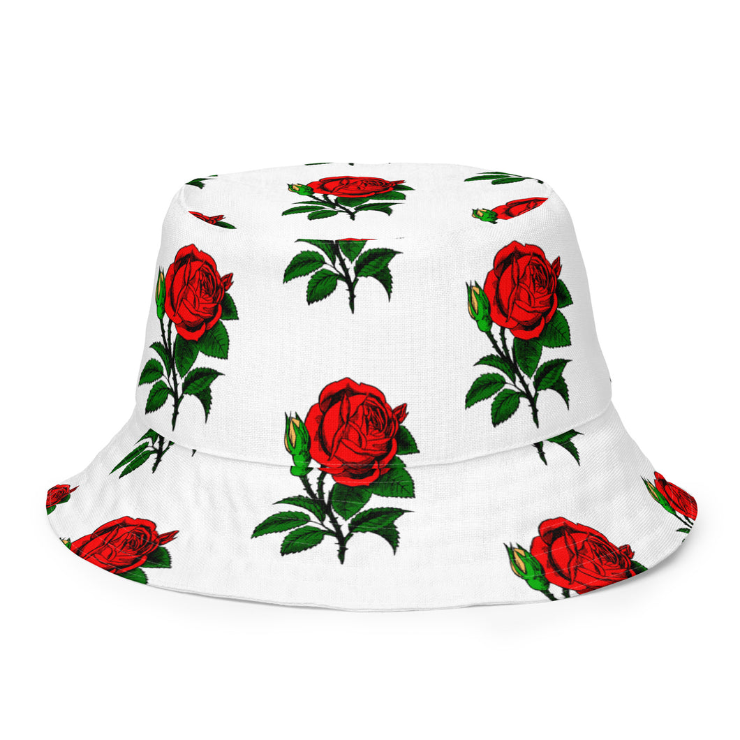 Fully Roses bucket hat - White/Gold