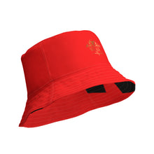 Load image into Gallery viewer, Steady Flame 3 stripe bucket hat - RED
