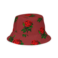 Load image into Gallery viewer, Fully Roses bucket hat - Bergundy
