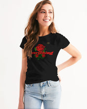 Load image into Gallery viewer, EVERYTHING ROSES 3 LINK UP - RED/BLACK Women&#39;s All-Over Print Tee
