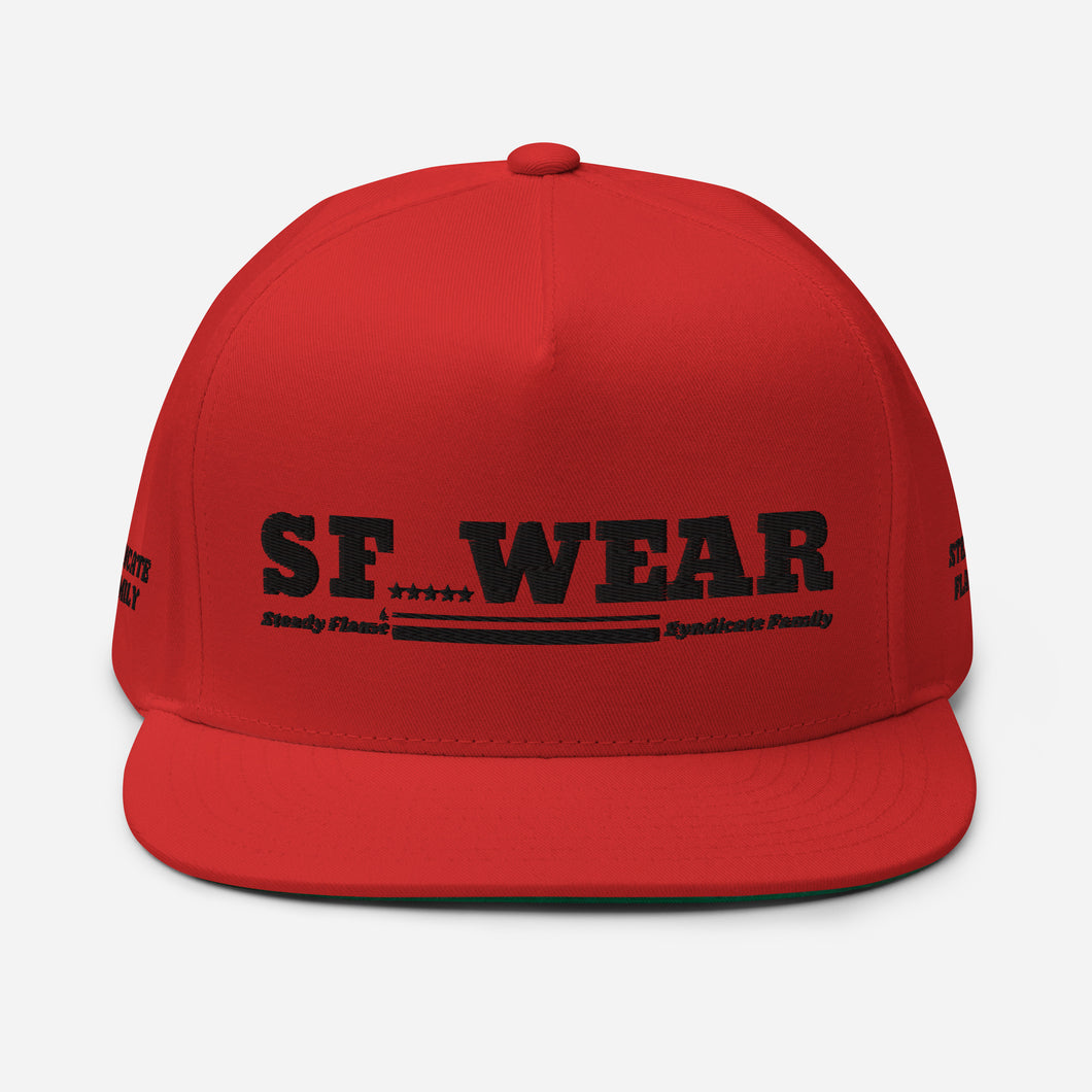 SF WEAR SNAPBACK - RED/BLACK