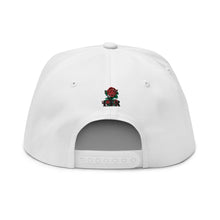 Load image into Gallery viewer, ETR 1 ROSE HAT - WHITE/RED Flat Bill Cap
