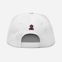 Load image into Gallery viewer, ETR 1 ROSE HAT - WHITE/BLUE Flat Bill Cap
