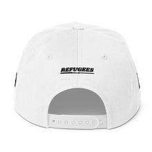 Load image into Gallery viewer, REFUGEES 2.0 HAT - WHITE Flat Bill Cap
