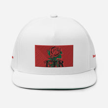 Load image into Gallery viewer, ETR 1 ROSE HAT - WHITE/RED Flat Bill Cap
