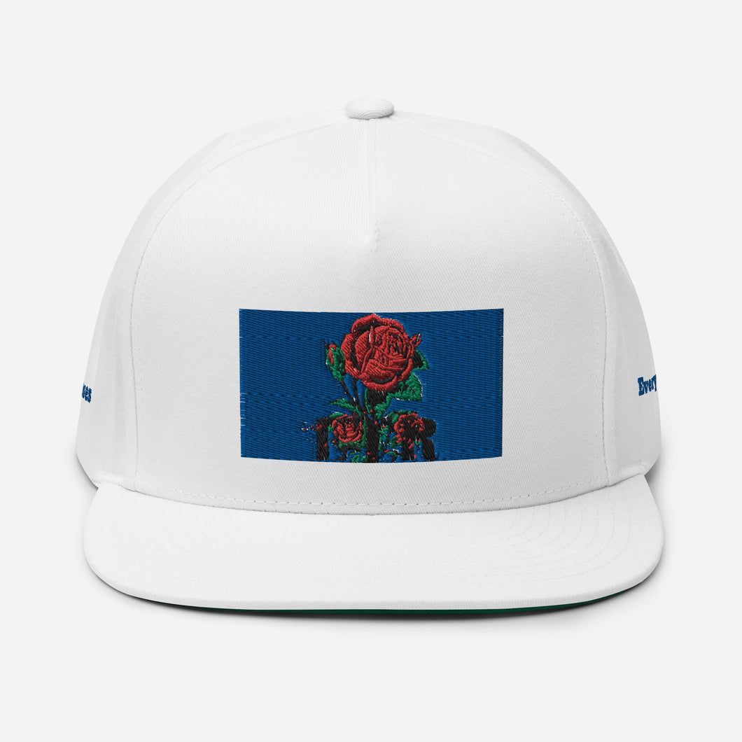 ETR 1 ROSE HAT - WHITE/BLUE Flat Bill Cap