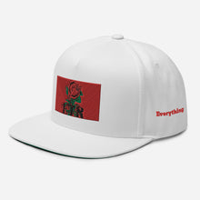 Load image into Gallery viewer, ETR 1 ROSE HAT - WHITE/RED Flat Bill Cap
