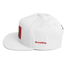 Load image into Gallery viewer, ETR 1 ROSE HAT - WHITE/RED Flat Bill Cap
