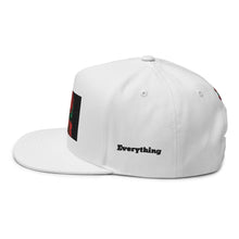 Load image into Gallery viewer, ETR HAT - WHITE/BLACK/RED Flat Bill Cap
