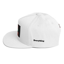 Load image into Gallery viewer, ETR HAT - WHITE/BLACK/RED Flat Bill Cap
