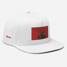 Load image into Gallery viewer, ETR 1 ROSE HAT - WHITE/RED Flat Bill Cap
