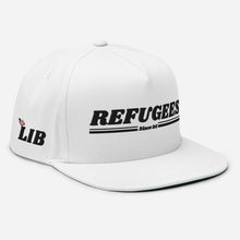 Load image into Gallery viewer, REFUGEES 2.0 HAT - WHITE Flat Bill Cap
