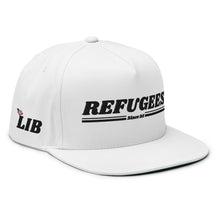 Load image into Gallery viewer, REFUGEES 2.0 HAT - WHITE Flat Bill Cap
