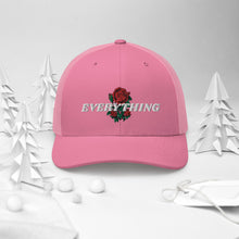 Load image into Gallery viewer, EVERYTHING ROSES 3 LINK UP Trucker hat  - Pink/White
